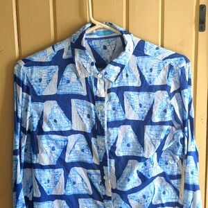 100% Linen J. McLaughlin Button Down Shirt